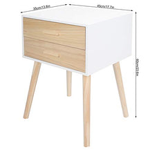 zcyg Comodino Comodini Comodino con 2 Cassetti Moderno Tavolo Notturno in Legno Comodino per Casa Casa