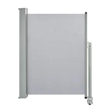 EBTOOLS - Tenda laterale retrattile, colore grigio, protezione solare estensibile per balcone, terrazzo, giardino, 100 x 300 cm