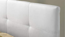 SARDAMATERASSI - Letto 1 piazza e mezza con box contenitore elegante e moderno similpelle bianco incluse doghe in legno di faggio