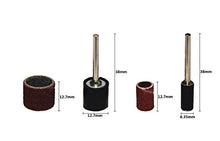 SaySure - 102pcs 1/2" And 1/4" Dremel Sanding Band Sleeves And Drum Kit