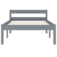 SKM Giroletto con 2 Cassetti Grigio in Massello di Pino 100x200 cm (24.01kg)