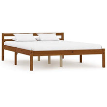 SKM Giroletto con 2 Cassetti Marrone Miele Legno di Pino 120x200 cm (28.23kg)
