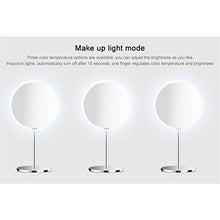 Lshbwsoif - Specchio da trucco a LED, con controllo toccante, per camera da letto, bagno