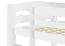 Erst-Holz Letto Castello Bianco 90x200 per Bambini con doghe rigide materassi e cassettone 60.10-09WMS1