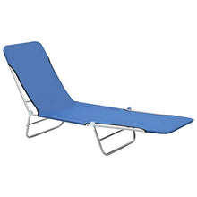 vidaXL 2X Lettini Prendisole Pieghevoli Blu Regolabili Piscina Sdraio Spiaggia