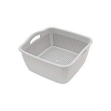 QZF Doppio Strato Ispessito lavabo lavabo lisciviazione Cesto Home Perdita di Due Pezzi Set. Tromba. Doppio Grigio.