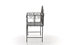 Mendler Panchina Stile Romantico CP029 46x128x94cm Bronzo