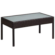 SKM Set Divani da Giardino 5 pz con Cuscini in Polyrattan Marrone (41.5kg)