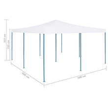 E E-NICES Gazebo Pieghevole 5x5 m Bianco