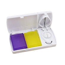 HEALLILY Taglierina per Tablet con Sdoppiatore per Pillola con Contenitore per Pillole per Il Taglio di Piccole O Grandi Pillole Bianche
