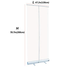 Roll Up Trasparente Portatile, Barriera Trasparente, Schermo Retrattile Barriera per Banner Roll Up Facile da Installare