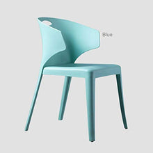 DIEDZ Sgabello per Scarpe Sedia da Pranzo Nordic Designer Semplice e Moderno Studio Sala conferenze Sala caffè di Alta qualità (Colore: Blu)