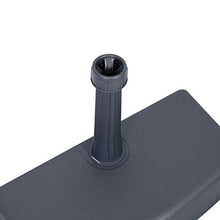 greemotion 462430 Supporto Base Quadrata per Ombrelloni da Parete, Grigio Antracite, 50x25x9 cm