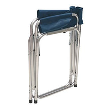 Sedia regista pieghevole blu in alluminio e poliestere, da 55x50x80 Blu