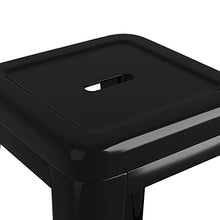 vidaXL Sgabelli da Bar Impilabili 2 pz Neri in Metallo