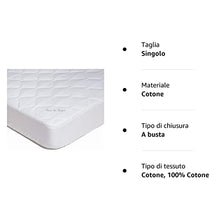 Caleffi Comfort antiacaro Coprimaterasso, Cotone, Unica, Singolo, 18431, Caleffi