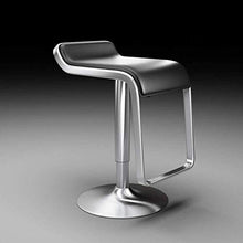 GUOJINE Pelle sgabelli da Bar Bar Stool Faux Kitchen Sgabello Sgabello Nero Sedile Regolare 60-80cm