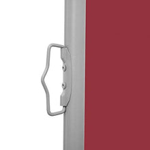 Tenda da sole allungabile, colore rosso, 160 x 600 cm