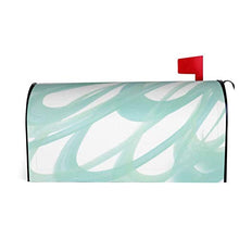 Petali di menta astratto design unico cassetta delle lettere magnetico copre la copertura della cassetta delle poste per giardino giardino giardino giardino dimensioni standard 53 x 45 cm
