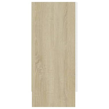 vidaXL Credenza Bianco e Rovere Sonoma 120x30,5x70 cm in Truciolato