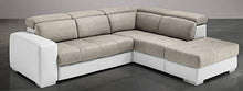 Dafnedesign.Com - Divano angolare 3 posti con penisola e Contenitore - Similpelle Bianca - Dimensioni: cm. 266 x 230 x 94h (Std) - Arredi Casa