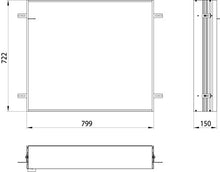 Emco Telaio da Incasso per Armadio asis Prime 2 800 mm – 949700019, Cromato