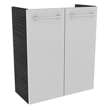 Fackelmann Set di mobili da Bagno per Ospiti con lavabo e Specchio, 55 cm, 3 Pezzi