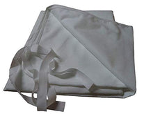 LINEASANIT Coprirete Feltro con Laccetti, legacci. Bianco Soft (1 Piazza, Singolo)