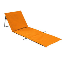 MEDIA WAVE store Stuoia Prendisole con Cuscino Arancione 334836 ONSHORE richiudibile 135 x 55 x 41cm