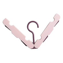 Rlmobes - Appendiabiti pieghevole, multifunzione, portatile, da viaggio, pieghevole, colore: Rosa