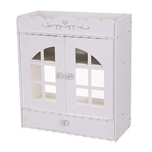 Blanketswarm - Armadietto da bagno in PVC non perforato, con cassetto, colore: Bianco