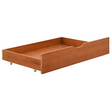 FAMIROSA Giroletto con 2 Cassetti Marrone Miele Legno di Pino 90x200 cm-2156