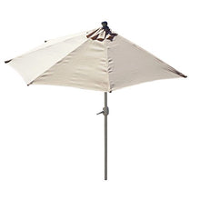 Ombrellone da balcone salvaspazio Parla Plus 135x260x252cm ~ avorio senza base