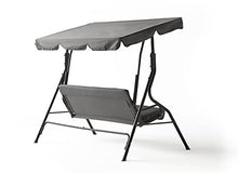 KG KITGARDEN - Dondolo da giardino a 3 posti, 153 x 110 x 170 cm, grigio, Bolton