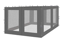 QUICK STAR 4 pannelli laterali con zanzariera 300x195cm Antracite per gazebo 3x3m
