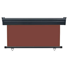 vidaXL - Tenda da sole laterale per balcone, 140 × 250 cm, colore: Marrone