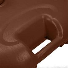 Relaxdays Base per Ombrellone, da Riempire con Acqua o Sabbia, per Aste D 25-32mm, Supporto in Plastica,43x43 cm,Marrone