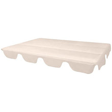 Festnight- Copertura Baldacchino di Ricambio per Dondolo da Giardino Beige 249x185 cm