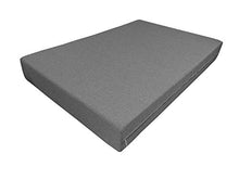 Chilly pilley Havana - Cuscino per pallet e pallet, sfoderabile, con chiusura lampo (80 x 80 x 15 cm, grigio)