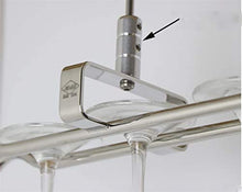 Leifeng Tower Classico Wine Rack Acciaio Inox 304 / Ferro Acciaio Inox/Bronzo Hanging (Color : Chrome)