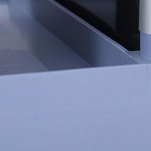Carrello Multiuso Dell'hotel da Cucina, Carrello Multiuso A 3 Ripiani con Ripiani in Plastica Resistente E Ruote da 4 Pollici Oversize Personalizzate, Carico 70 kg, Blu