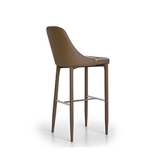 Tuoni New Plana Sgabello, Finta Pelle, Cappuccino, 4 Pezzi