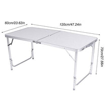 FAMKIT 4Ft Tavolo Pieghevole Cavalletto Camping Partito Picnic BARBECUE Stallo Graden Coperta