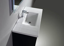 Mobiletto per bagno di design elegante, semplice, 80 cm, colore: nero
