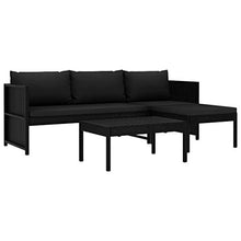 SKM Set Divani da Giardino 4 pz con Cuscini in Massello di Acacia C