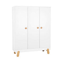 Armadio 3 ante Pinio Iga - Bianco e legno