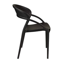 Totò Piccinni Sedie ETERNITY in Polipropilene Moderne Design Impilabili (Nero, 2 Pz)
