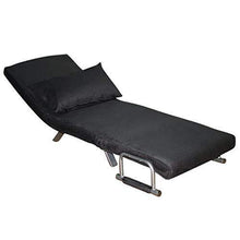ITALFROM Divano Letto Sofa Bed Nero DIVANI 65x69x82h DIVANETTI Divano Letto 1 Piazza - Arredi Casa