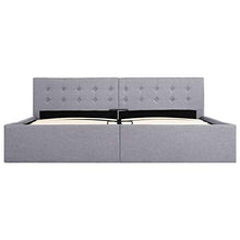SKM Giroletto con Contenitore Grigio Chiaro in Tessuto 180x200 cm