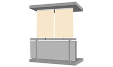 Tenda avvolgibile, paravista per balcone 1,2 x 2,3 m